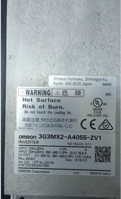 3G3MX2-A4055-ZV1 3G3X2-A4022-Z Frequency Converter for Omron Japan Original New