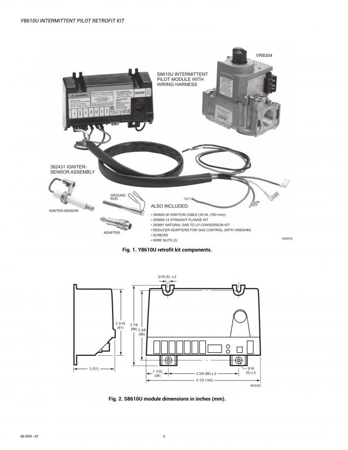 Y8610U4001 United States Ignition Gas Solenoid Valve for Honeywell Resideo Stock
