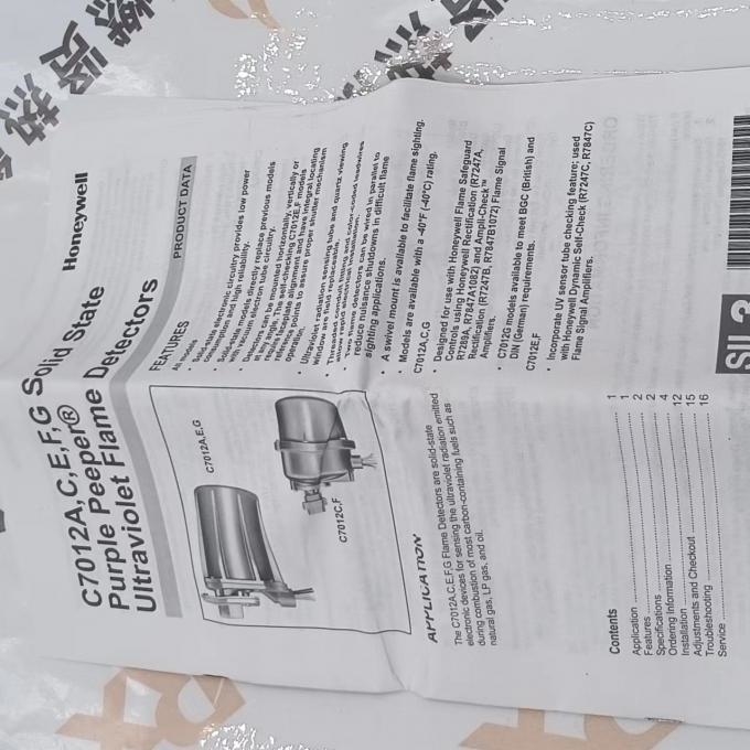 Honeywell 20 in Stock C7012E1187 Uv Flame Detector Original and New
