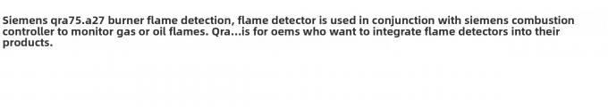Siemens Photoelectric Eye (SIEMENS) QRA75.A17 Series Flame Detector