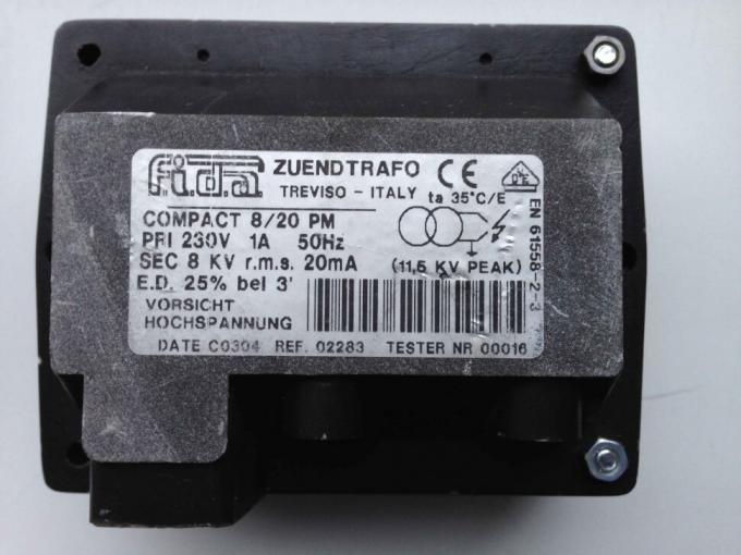 Fida COMPACT 8/20 8/30 PM Ignition Transformer 8KV 20mA PRI 230V Boiler burner Spare Parts STOCK 200