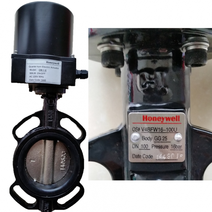 US Honeywell Butterfly Valve V4BFW16-080U V9BFW16-200-2 V9BFW16-350 V9BFW16-150-2 Boiler Parts