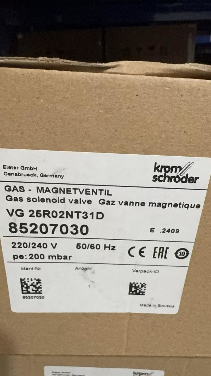 Germany Kromschroder Valve VG15R03NT31DMVZ VG25R03NT31DMVZ VG25R03LT31DMVZ 1 Year Warranty
