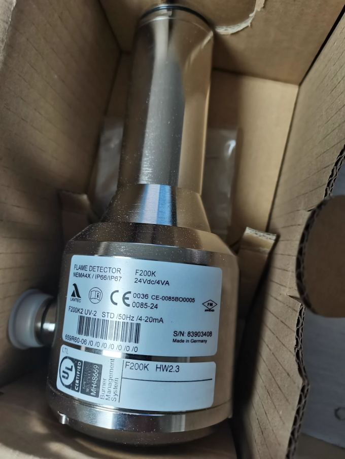 Lamtec Flame Detector F200K UV-2 for Flow Control