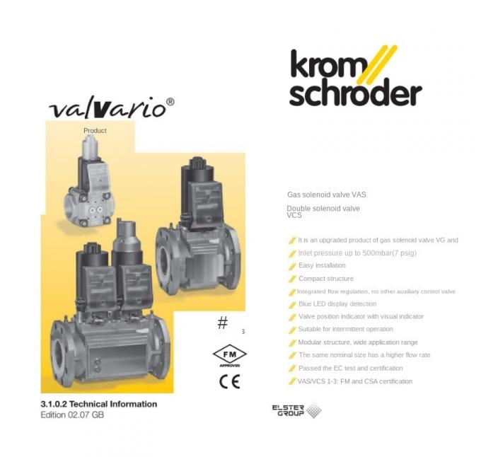 Spot 20 Kromschroder Germany VAS240/25R/NW Gas Combination Solenoid Valve 1 Year Warranty Original