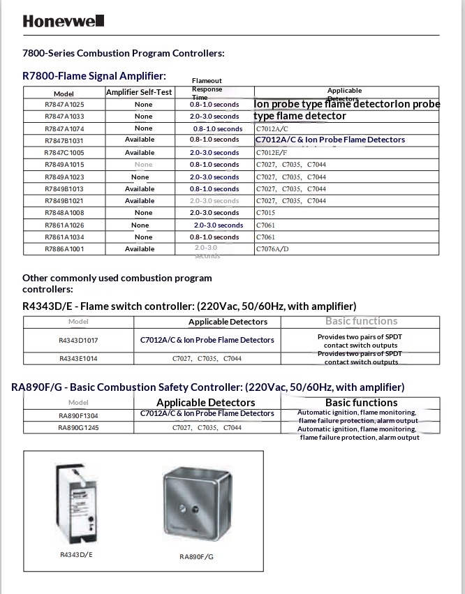 Honeywell Combustion Controller EC7823A1004 Spot 20 Original Brand New Made in USA for Installation Works