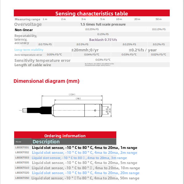 Honeywell Liquid Level Sensor L8000T Series L8000T010 220V 1 Year Warranty in Stock 29 Pieces Original Brand New