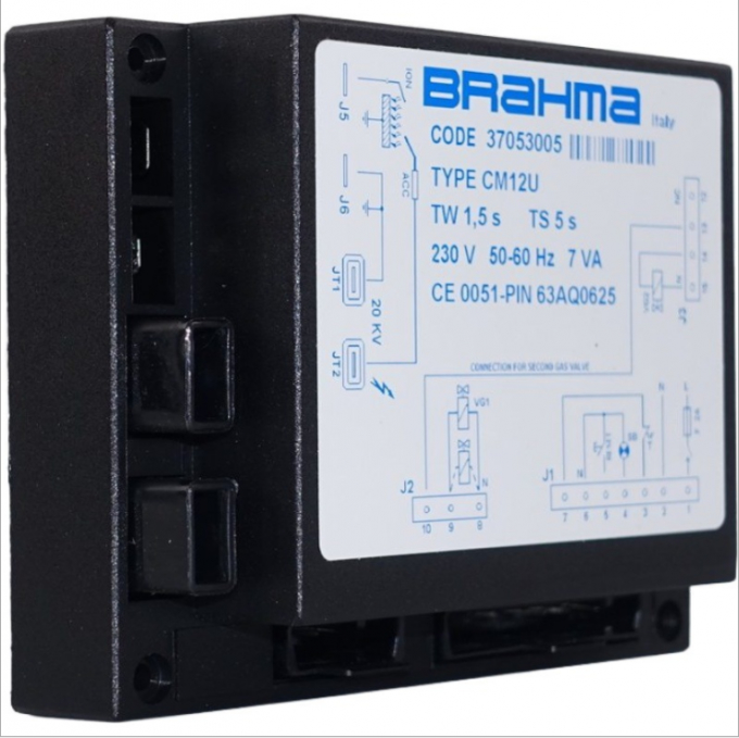 BRAHMA Italy Combustion Controller CM12U DTEN31 Plastic 1 Year Warranty Original Brand New
