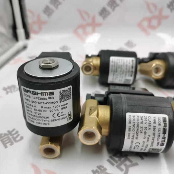 Italy BRAHMA Panama Solenoid Valve E6G*S8*1/4*GMOC New Condition for Boiler and Restaurant Use in Stock
