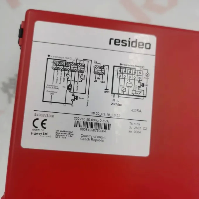 Honeywell Resideo Boiler S4965A3033B 1 Year Warranty 1kg in Stock MOQ12