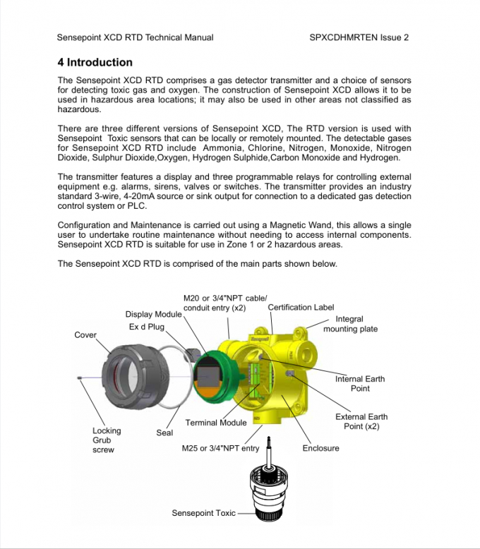 Sensepoint XCD Combustible gas detector Honeywell SPXCDALMRX Infrared Gas Detector Electrical Equipment Now  Stock