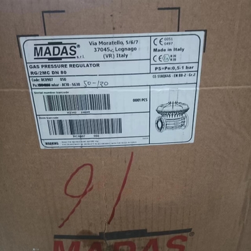 RG/2MC RC09 DN80 Gas Regulating Valve Reducing Valve  for MADAS  Sensor Stock