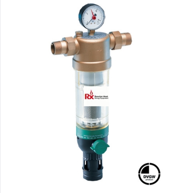 Honeywell Resideo F76S Filter F76S-11/2AA F76S-1AA F76S-3/4AA F76S-2AA F76S-11/4AA Backwashable Fine Filter for Residential/Commercial Water Supply with Pressure Gauge