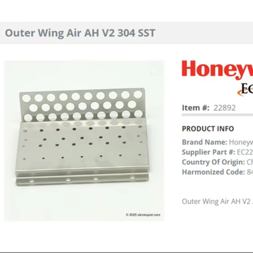 American  ECLIPSE Outer Wing Air AH V2 304 SST 22891 22892