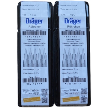 Drager Water Vapor Detection Tube CH29501 Water Content Measurement Tube High Accuracy Germany