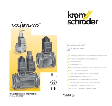 German Kromschroder  VAS665F05NW3B/PP/PP VAS8100F05NW3B/PP/PP VAS665F05LW3B/PP/PP Original New Stock
